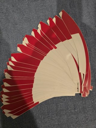 Pegatina/Vinilo Rojo llanta 8-9x18/19 pulgadas