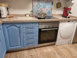 Cocina modular 2.62m con lavadora y lavavajillas