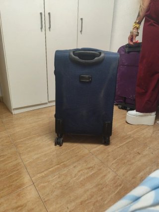 Maleta de viaje azul de 23kilos