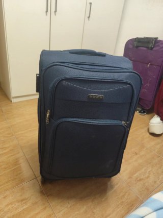 Maleta de viaje azul de 23kilos