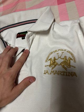 Polo La Martina Bugatti Bianco