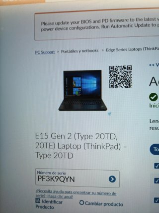 Portátil Lenovo E15 Gen 2 (Type 20TD) Portátil