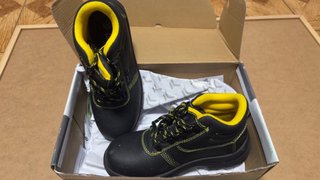 Zapatos de seguridad negros y amarillos talla 37