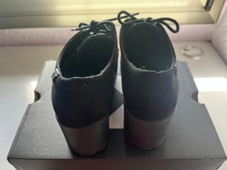 Botines negros tacón ancho