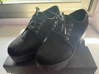 Botines negros tacón ancho