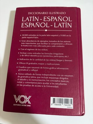 Diccionario ilustrado latín-español/ español-latín