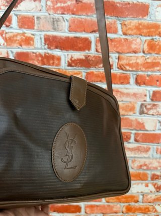 Borsa Yves Saint Laurent YSL Vintage Marrone