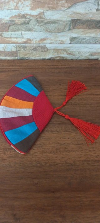 Monedero japonés abanico multicolor