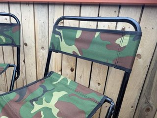 2 SILLAS CAMPING PLEGABLES CAMUFLAJE