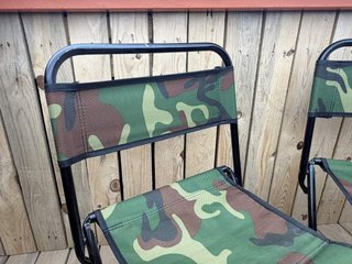 2 SILLAS CAMPING PLEGABLES CAMUFLAJE