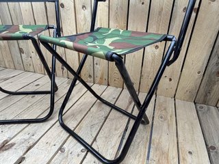 2 SILLAS CAMPING PLEGABLES CAMUFLAJE