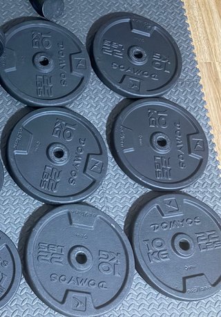 6 X Discos DOMYOS 10 kg