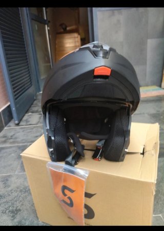 Casco de moto negro SKA-P talla XS