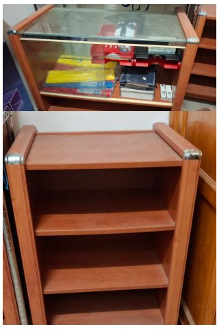 Mostradores VIMOR madera 3 baldas
