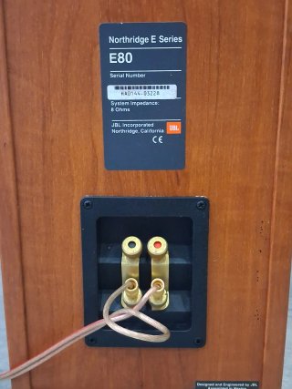 Altavoces JBL E80 Marrones