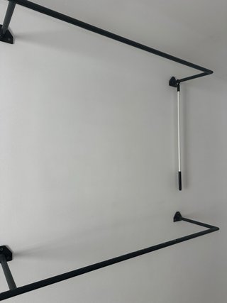 Barra cuelga ropa armario/vestidor metal
