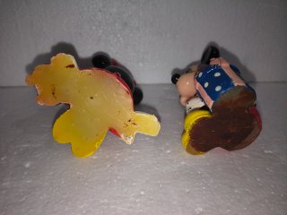 Figuras Vintage Mickey y Minnie Mouse