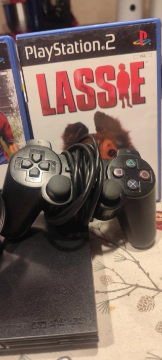 Pack PS2 Slim + 4 Juegos