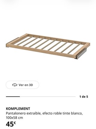 Pantalonero extraíble IKEA para armario PAX
