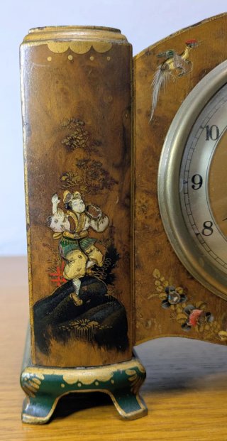 Reloj Antiguo Inglés Estilo Chinoiserie