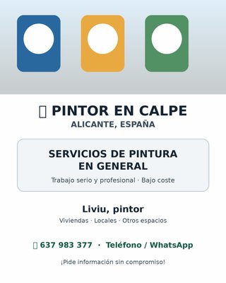 Pintor profesional en Calpe