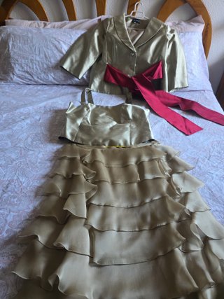 GANGA. Alta costura. Falda corpiño chaqueta