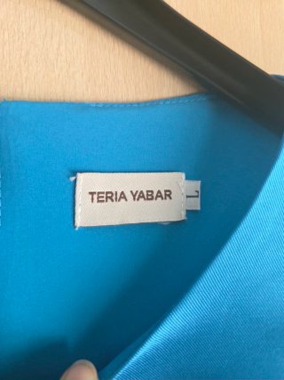 Vestido Teria Yabar Azul Turquesa