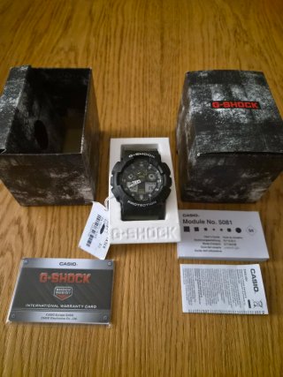 G-SHOCK GA-100TU-1A3ER 5081 – NUOVO FULL SET