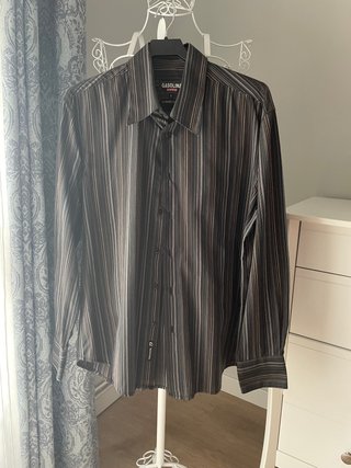Camisa Gasolina rayas negra talla L