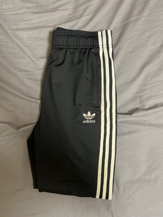 Pantalón Adidas Negro Rayas Blancas
