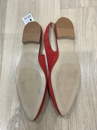 Zapato plano piel Fosco Rojo Talla 41