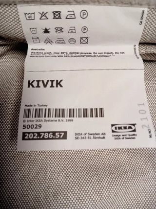Funda Sofá KIVIK 2 Plazas Gris