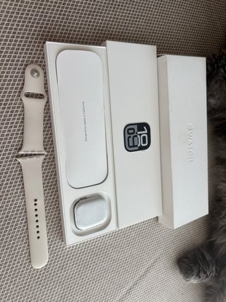 Apple Watch Serie 10 caja aluminio pulsera blanca