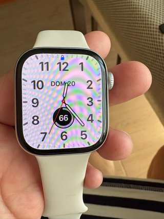 Apple Watch Serie 10 caja aluminio pulsera blanca