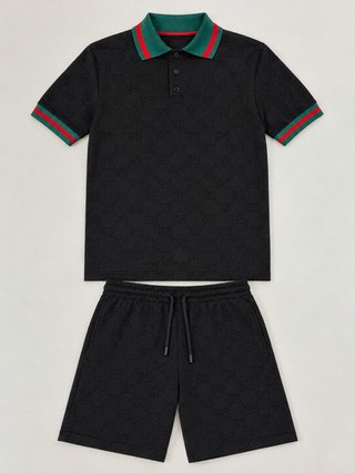 Conjunto Gucci Negro con Verde