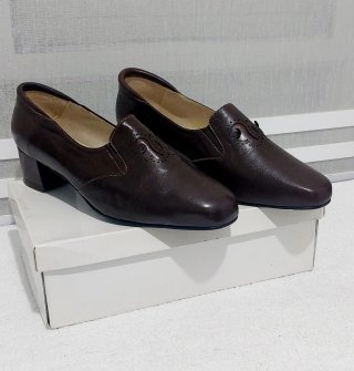 Mocasines de piel marrones talla 41