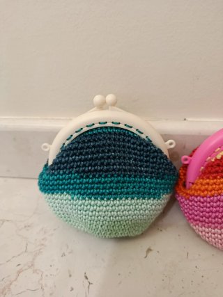 Set 2 Portamonete Crochet