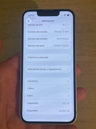 iPhone 13 mini Blanco 128gb