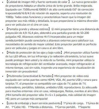 Mini Proyector Económico 1080P Full HD · Nuevo
