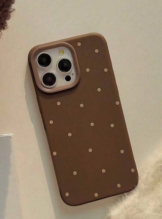 Funda iPhone 11 Pro lunares marrón