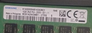 3x Samsung DDR4 ECC 16GB 2400MHz RAM