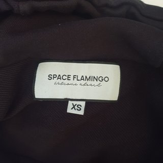 Space Flamingo Hoodie Paula Echevarria Preto/Branc