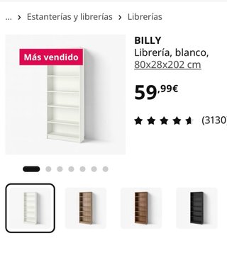 Estantería Billy Ikea Blanca