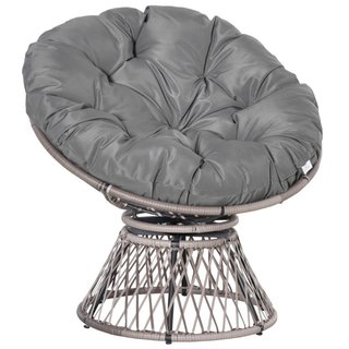 Sillón Papasan sillón de mimbre sillón con cojín 3