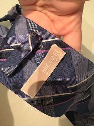 Corbata Michael Kors Azul y Morado