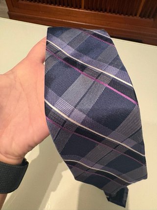 Corbata Michael Kors Azul y Morado
