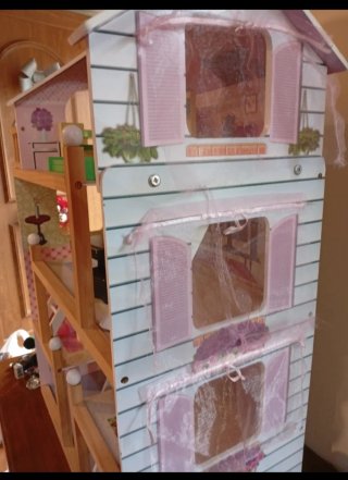 Casita de muñecas madera 3 plantas