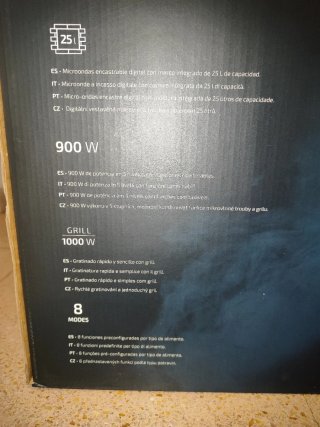 Microondas Cecotec Grandheat 2590 Nuevo