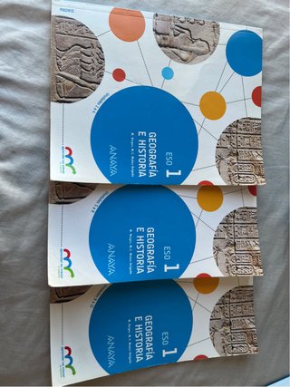 Lote de libro de texto Geografia Historia 1 Eso