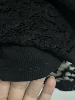 Vestido de encaje negro